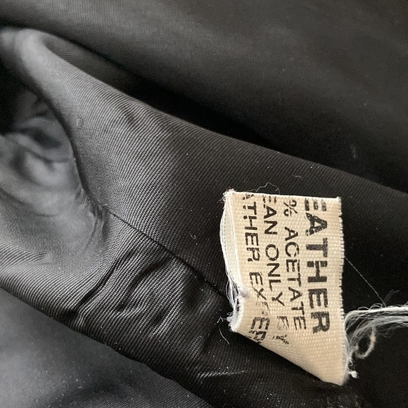 Artemis Black Leather Jacket Coat Sz M - Picture 6 of 9